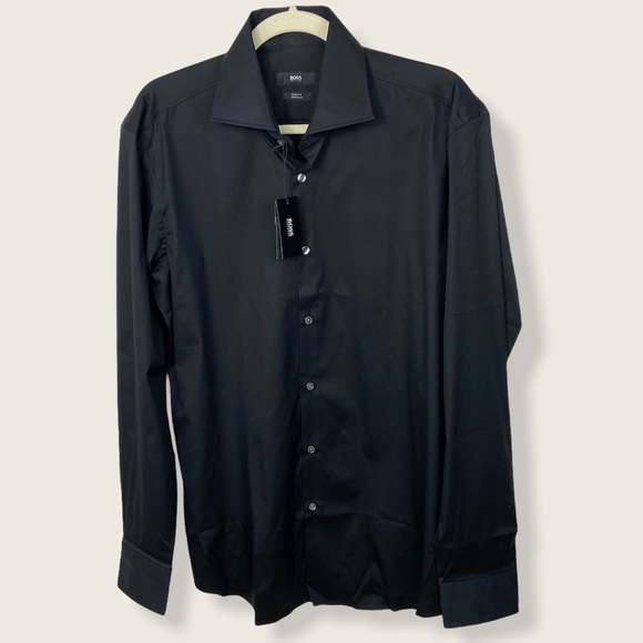 Hugo Boss Black Slim Fit Stretch Dress Shirt 16
